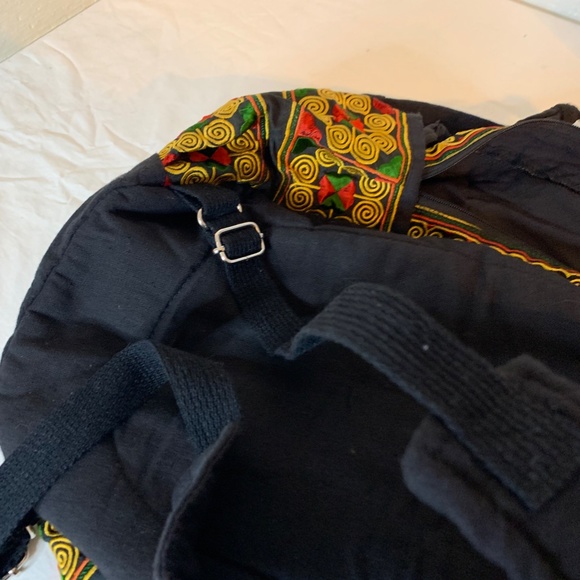 Colorful Embroidered Backpack by Expressions NYC. - Picture 11 of 13